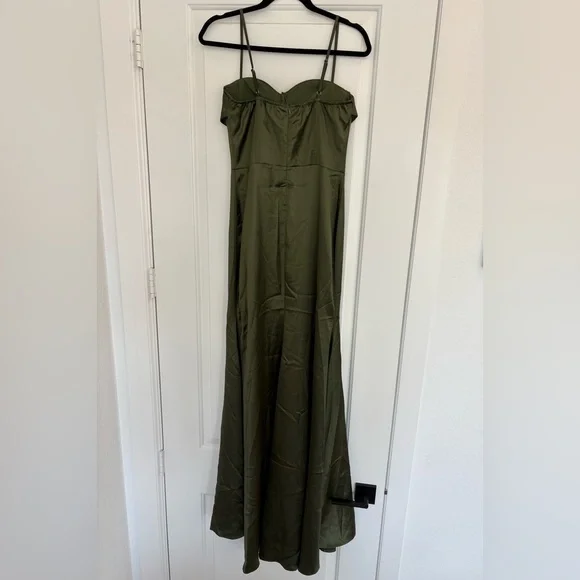 Olive Green Dress - Picture 3 of 11